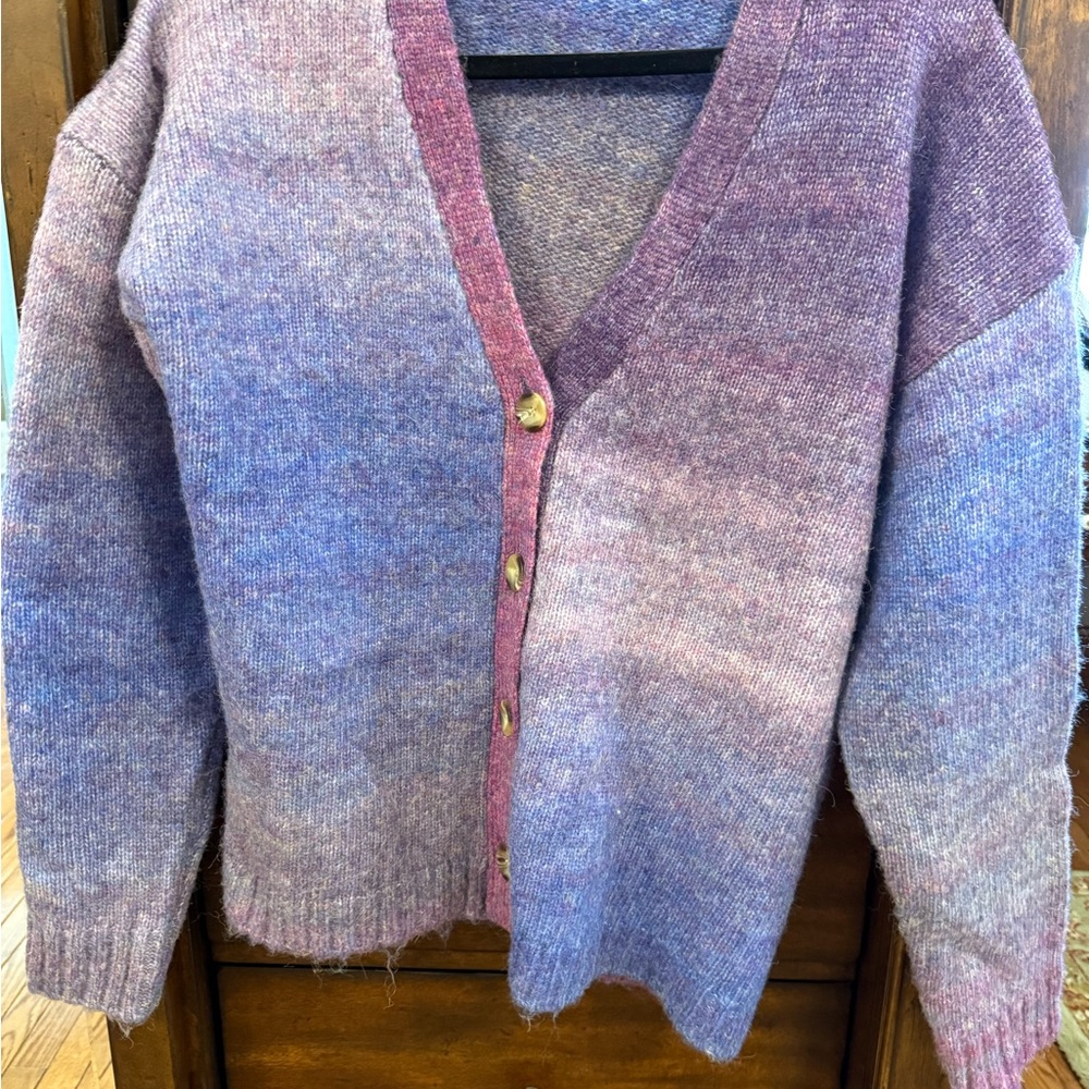JohnPaulRichard Lavender and Rose Cardigan